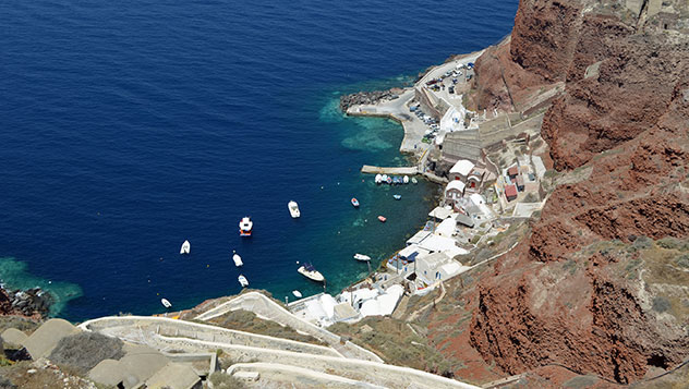 Bahía Amoudy, Santorini (Grecia)