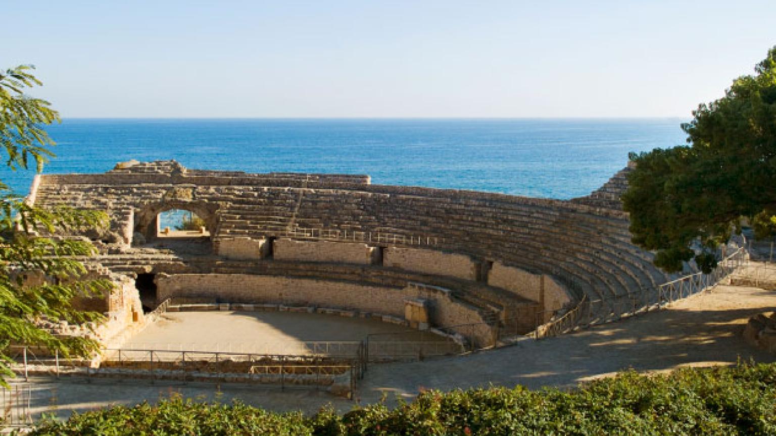 Anfiteatro romano en Tarragona, Cataluña, España