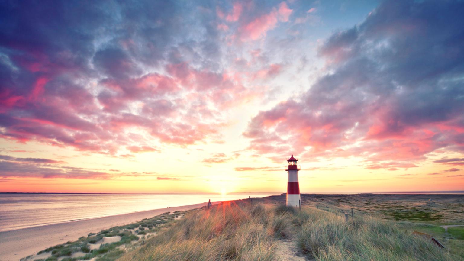 Faro de Sylt, isla del norte de Alemania