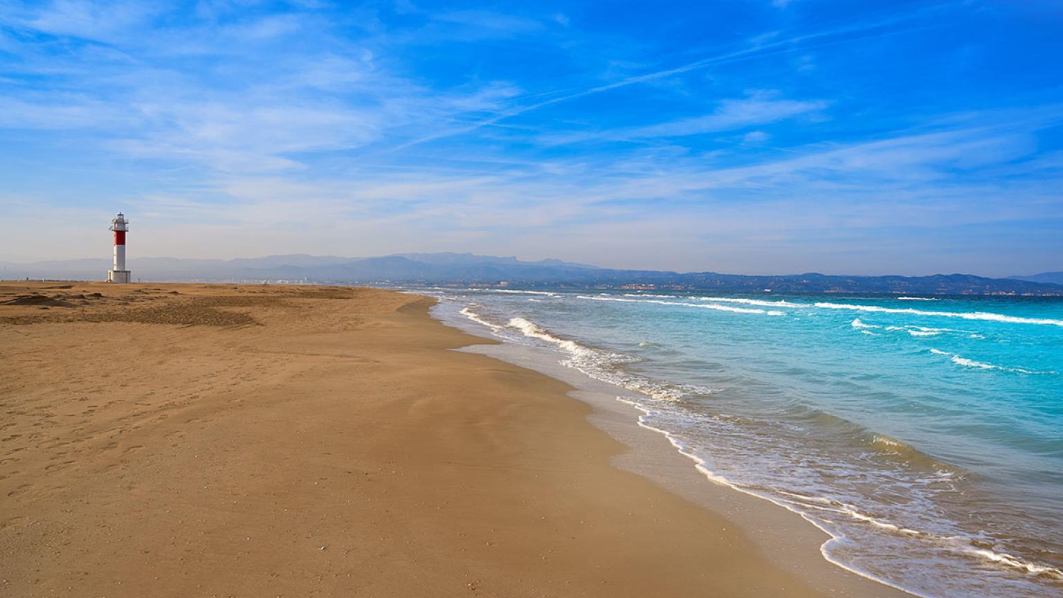 Platja de El Fangar, Delta del Ebro, Cataluña, España