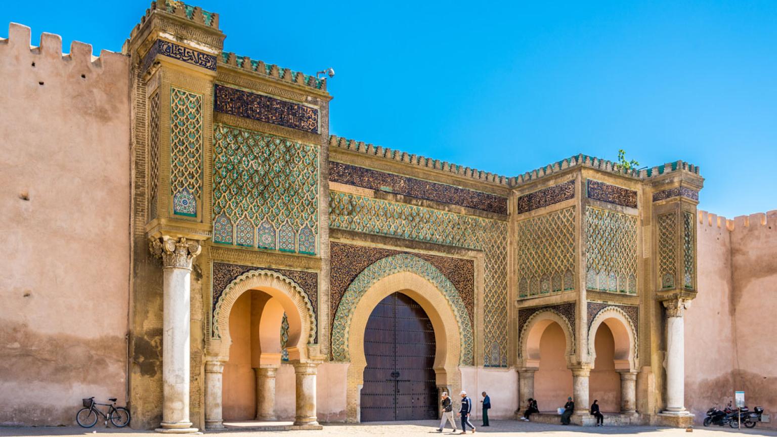 Mequínez, Marruecos, puerta de Bab Mansour