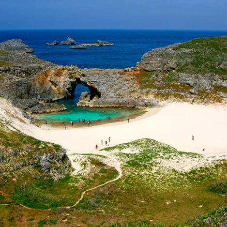 Playa del archipiélago de Ogasawara, Japón