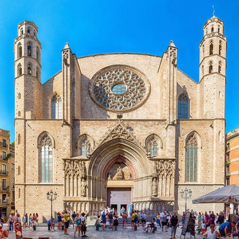 Basílica de Santa Maria del Mar, Barcelona, Cataluña, España