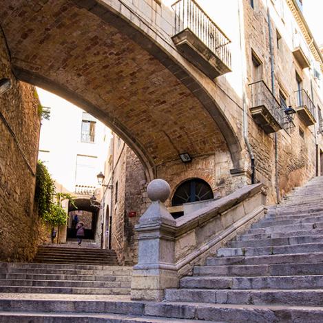 Call Jueu, el barrio judío de Girona, Cataluña, España