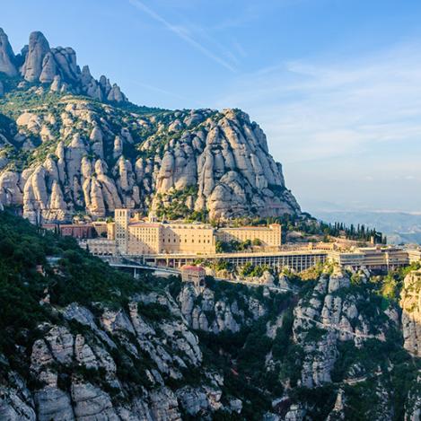 Macizo y monasterio de Montserrat, Cataluña, España