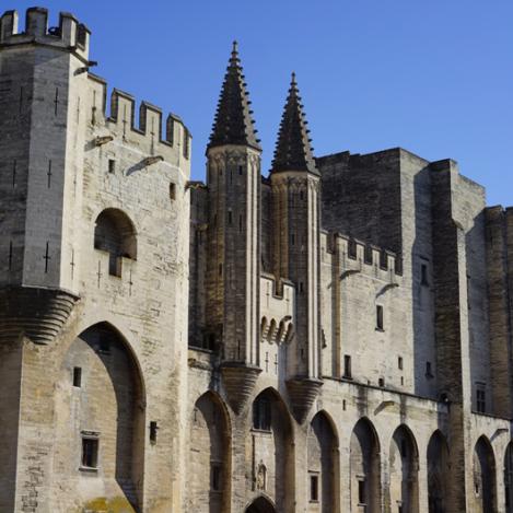 Palais des Papes, Avión, Provenza, Francia