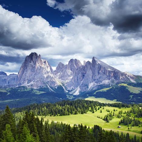 Macizo del Sciliar, Dolomitas, Italia