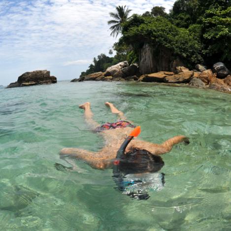 Buceo con tubo, Pulau Perhentian, Malasia