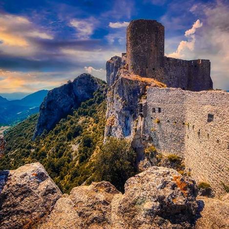 Castillo de Peyrepertuse, Pirineos franceses