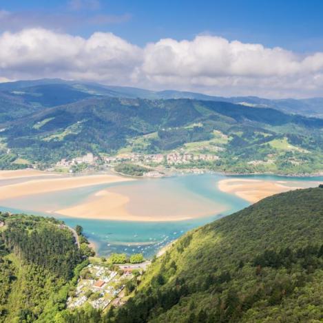 Vista panorámica de la reserva Urdaibai