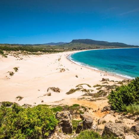 Dunas en la playa de Bolonia. 