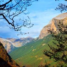 La Faja de las Flores, en Ordesa, Aragón, España