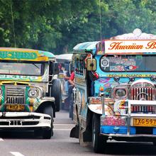 Jeepneys en Manila, Filipinas