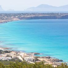 Imagen de la costa de Formentera, Islas Baleares, España