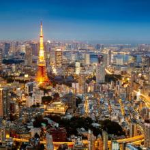 Skyline de Tokio, Japón