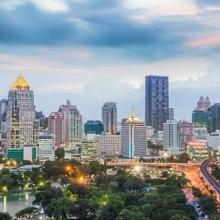 Skyline de Bangkok, Tailandia