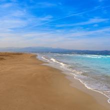 Platja de El Fangar, Delta del Ebro, Cataluña, España