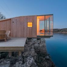 Hotel en Manshausen, Islas Lofoten, Noruega, Europa