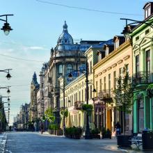 Łódź, ul Piotrkowska, la calle más larga de Polonia