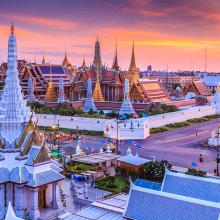 Wat Phra Kaew, conocido también como el templo del Buda Esmeralda, Bangkok, Tailandia