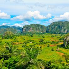 El espectacular paisaje del valle de Viñales, Cuba