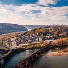 Harpers Ferry desde Maryland Heights, Virginia Occidental