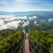 El puente más largo de Asia, Aiyerweng, Tailandia.