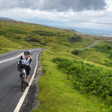 Ciclismo por las ruta de Gales. 