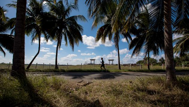 El primer ministro Trudeau practicando running en La Habana, Cuba © Adam Scotti/PMO