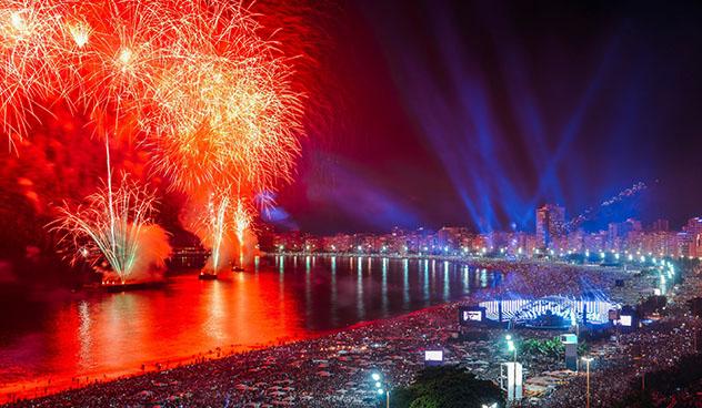 Fin de Año en Río de Janeiro, la playa de Copacabana