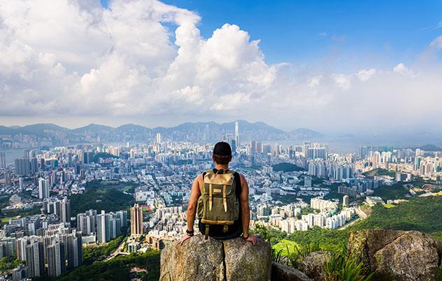 Hong Kong desde Lion Rock, China, Asia