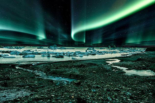 Aurora boreal en Groenlandia, Dianamrca