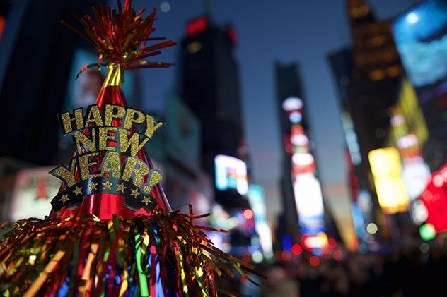 Fin de Año en Nueva York, en Times Square