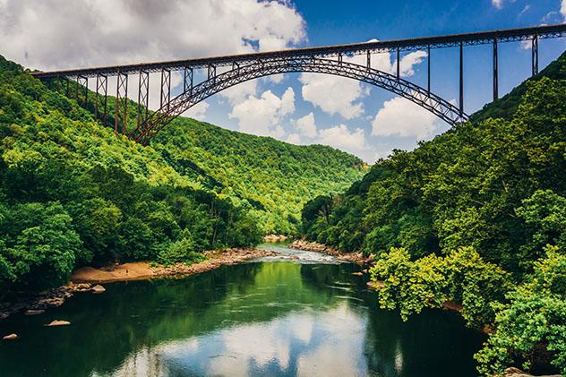 New River Gorge Bridge, en el estado de Virgina Occidental, EE UU