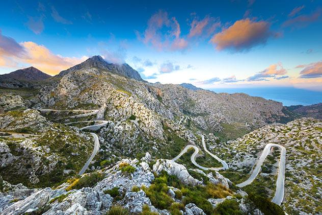 Carretera de Europa: carretera Sa Calobra, Mallorca, España