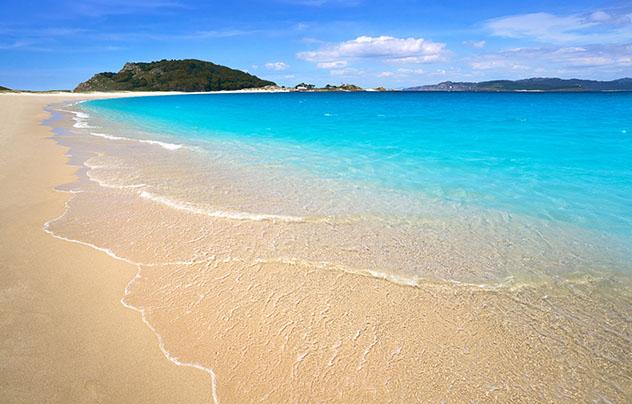 Playa de Rodas, islas Cíes, Parque Nacional das Illas Atlánticas, Galicia