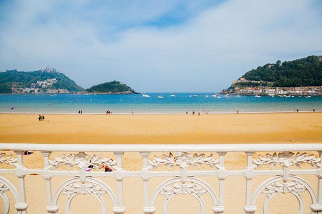 Playa de la Concha, San Sebastián, Guipúzcoa, País Vasco, España