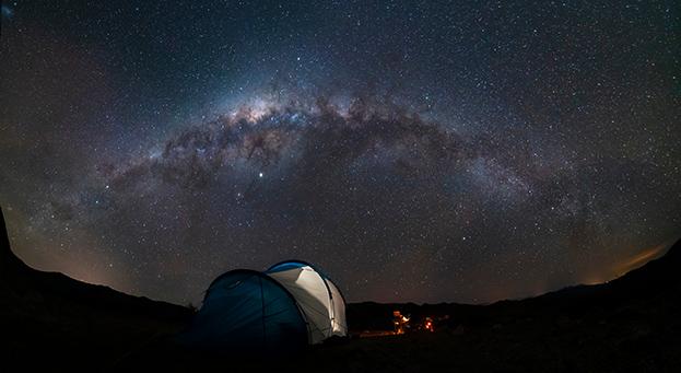 Cielo nocturno en el Desierto de Atacama