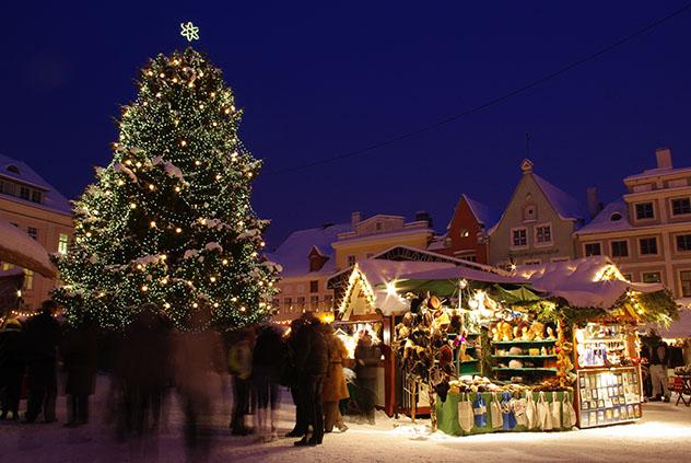 Mercadillo navideño en Tallin