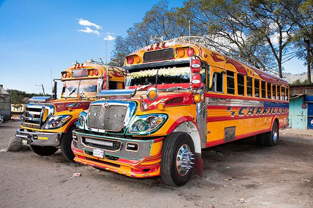 Guatemala, “chicken buses”