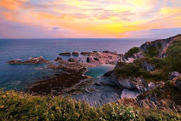 Piscinas oceánicas: Tunnel Beaches, Devon, Inglaterra