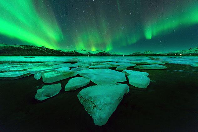 Aurora boreal en Islandia