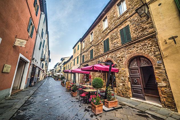 Trattoria en Montalcino, Italia