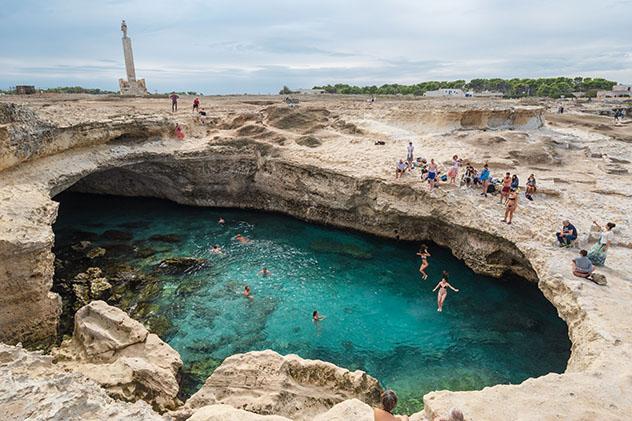 Piscina oceánica: Grotto della Poesia, Salento, Italia