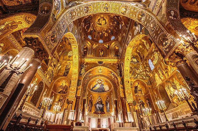 Cappella Palatina de Palermo, Sicilia, Italia