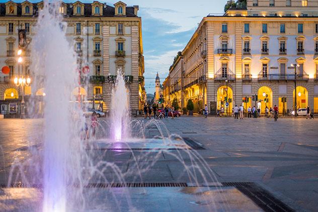 Piazza del Castello de Turín, Itali