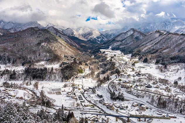 Pueblo de Yamadera, Tohoku, Japón