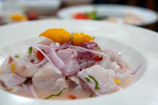 Ceviche peruano.