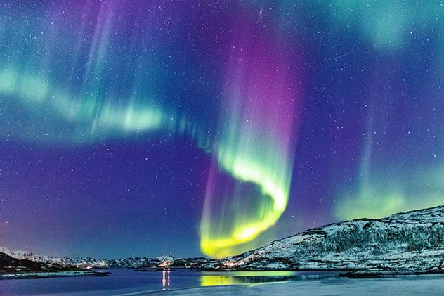 Aurora boreal en Noruega