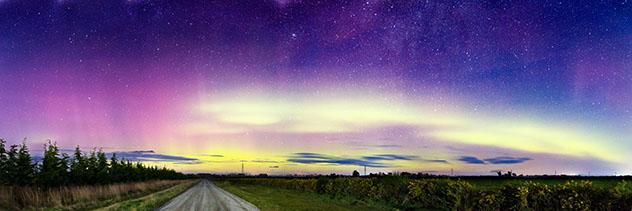 Cielo oscuro: aurora austral en Nueva Zelanda